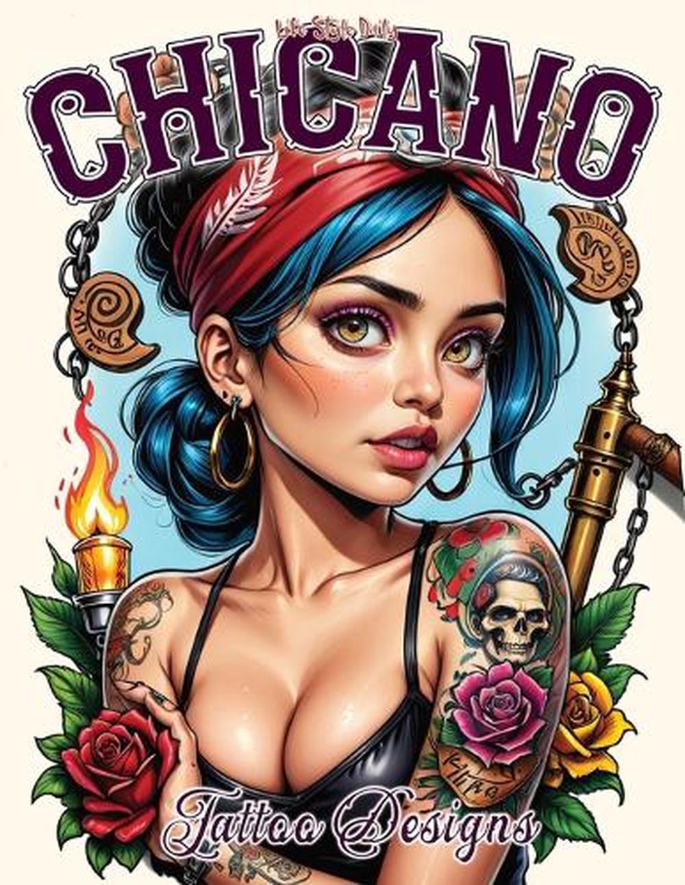 Chicano Tattoo Designs, 9788367484862