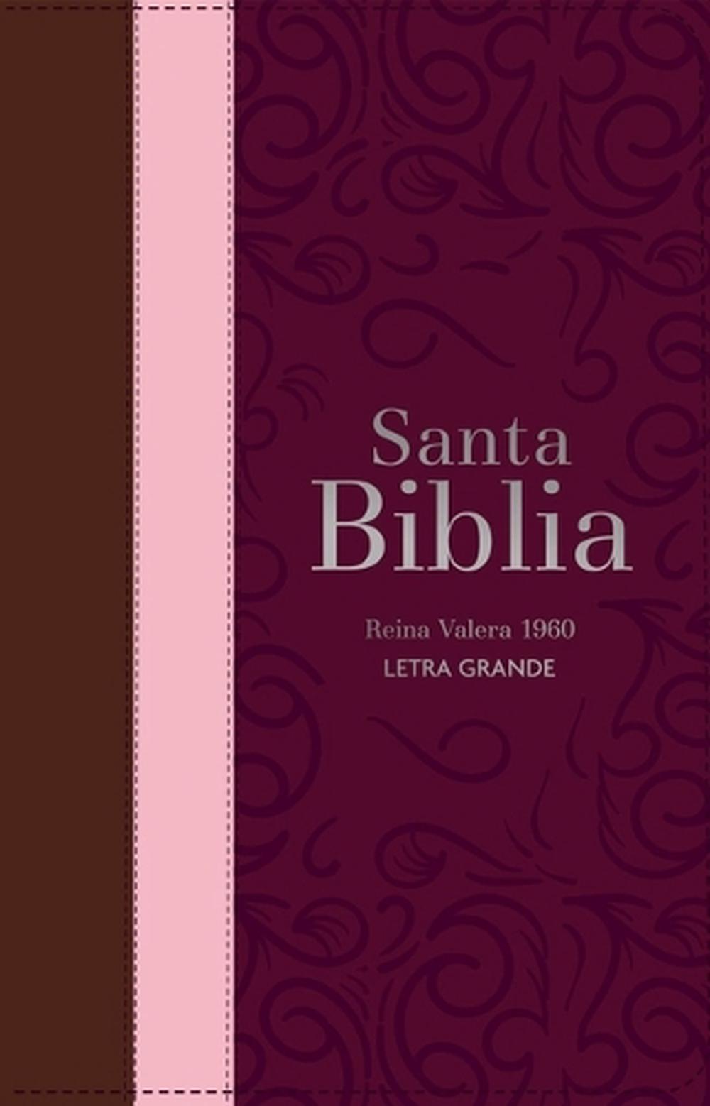 Biblia Rvr 1960 Letra Grande Tamaño Manual Tricolor Guinda Palo Rosa Marrón Con Cierre E Índice (Bible Rvr 1960 Large Print Handsize Leatherlike Tricolor Cherry Rosewood Brown Indexed with Zipper (Spanish Edition), 9788418853340