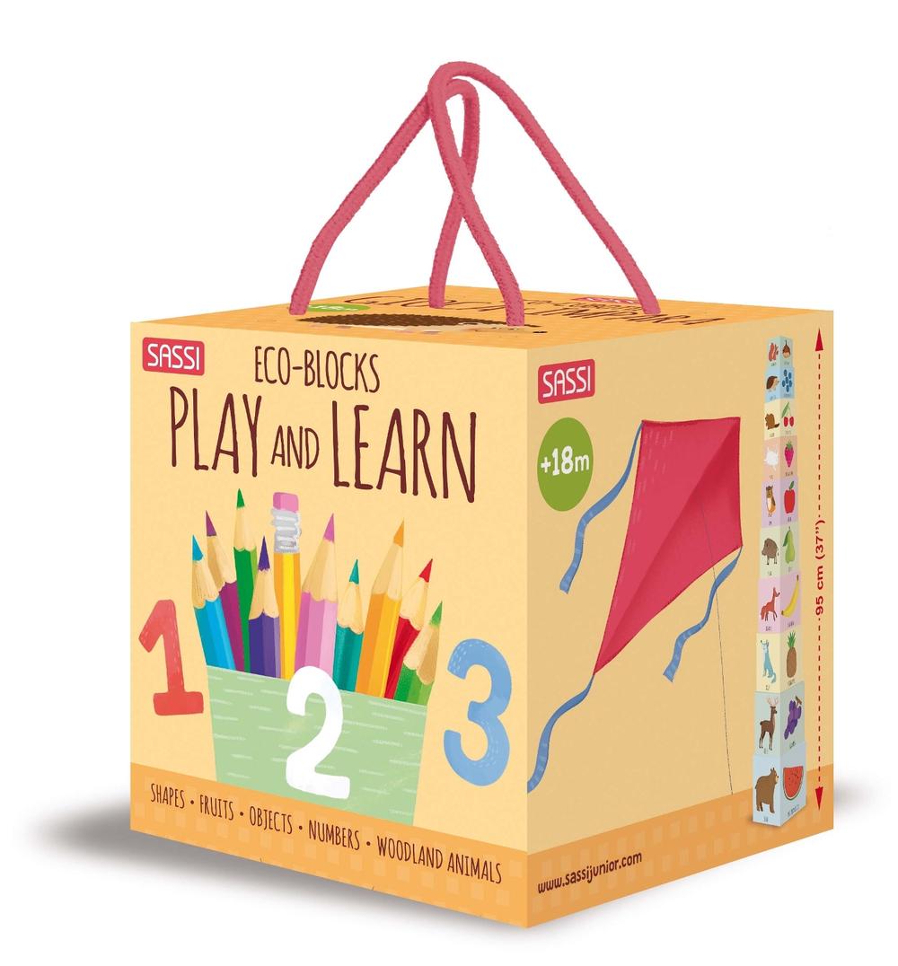 Sassi My First 123 Eco Blocks and Book Set Sassi My First 123 Eco Blocks and Book Set