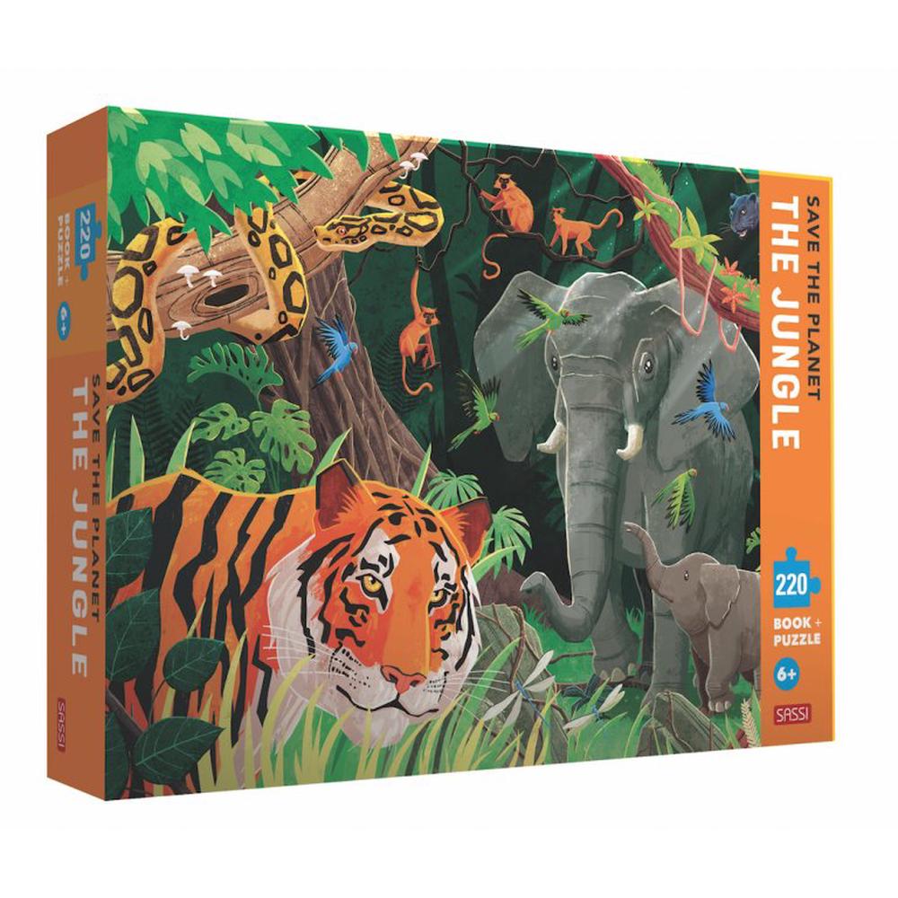 Save the Planet Puzzle and Book Set - The Jungle
