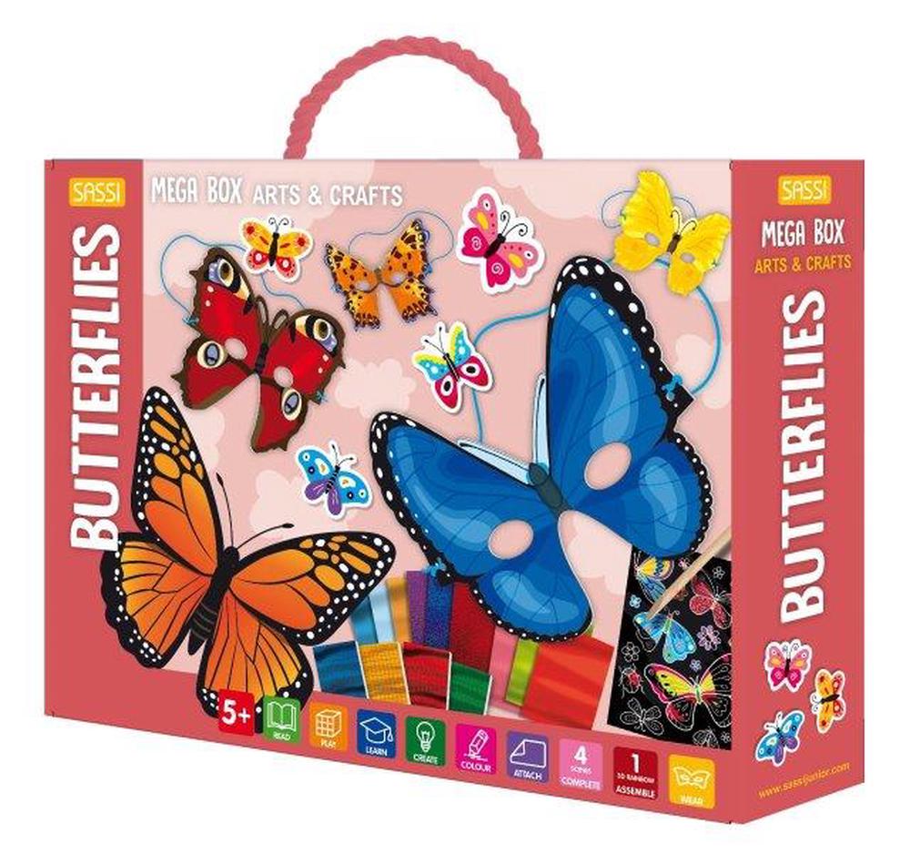 Sassi Mega Butterflies Arts & Crafts, 9788830356092
