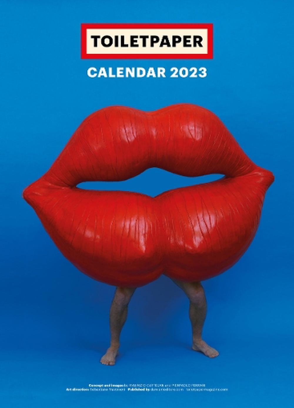 Toiletpaper Calendar 2023 by Maurizio Cattelan, Hardcover