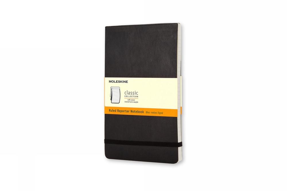 Moleskine Soft Cover Pocket Ruled Reporter Notebook: Black, 9788862934664
