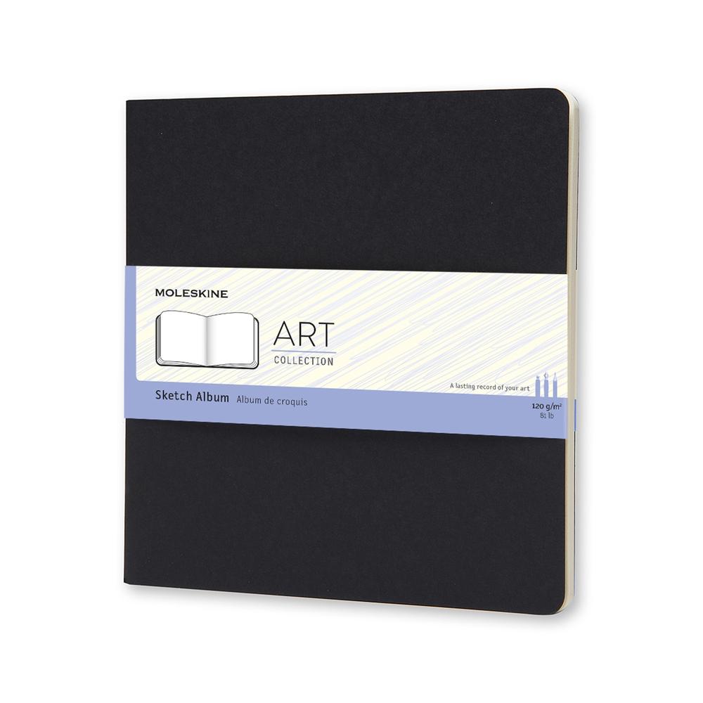 Moleskine Sketchbook, Square, Squared, Black, Soft Cover (7.5 X 7.5) by