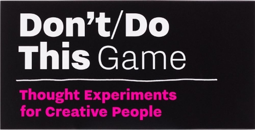 Don’t/Do This - Game by Donald Roos - ISBN: 9789063694845