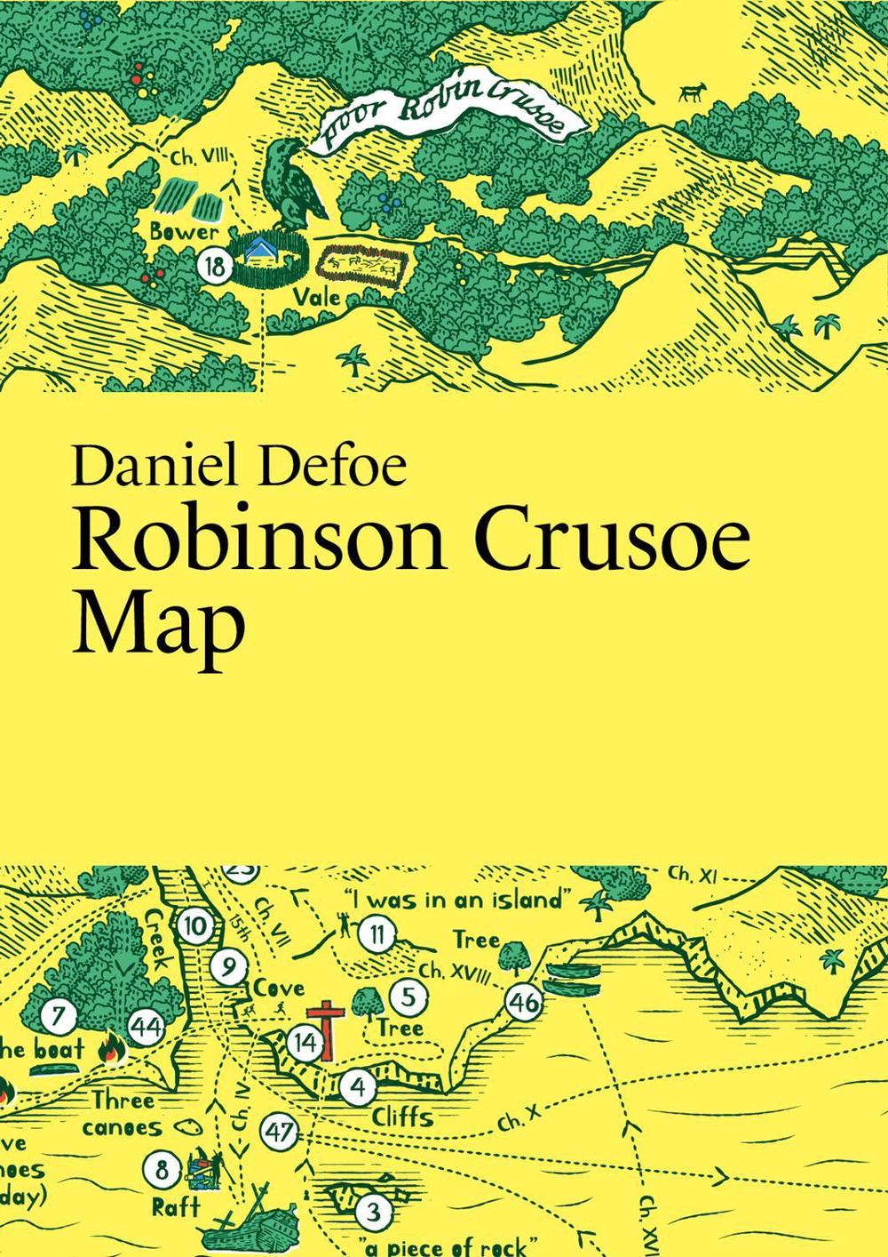 Daniel Defoe, Robinson Crusoe Map, 9789198945621