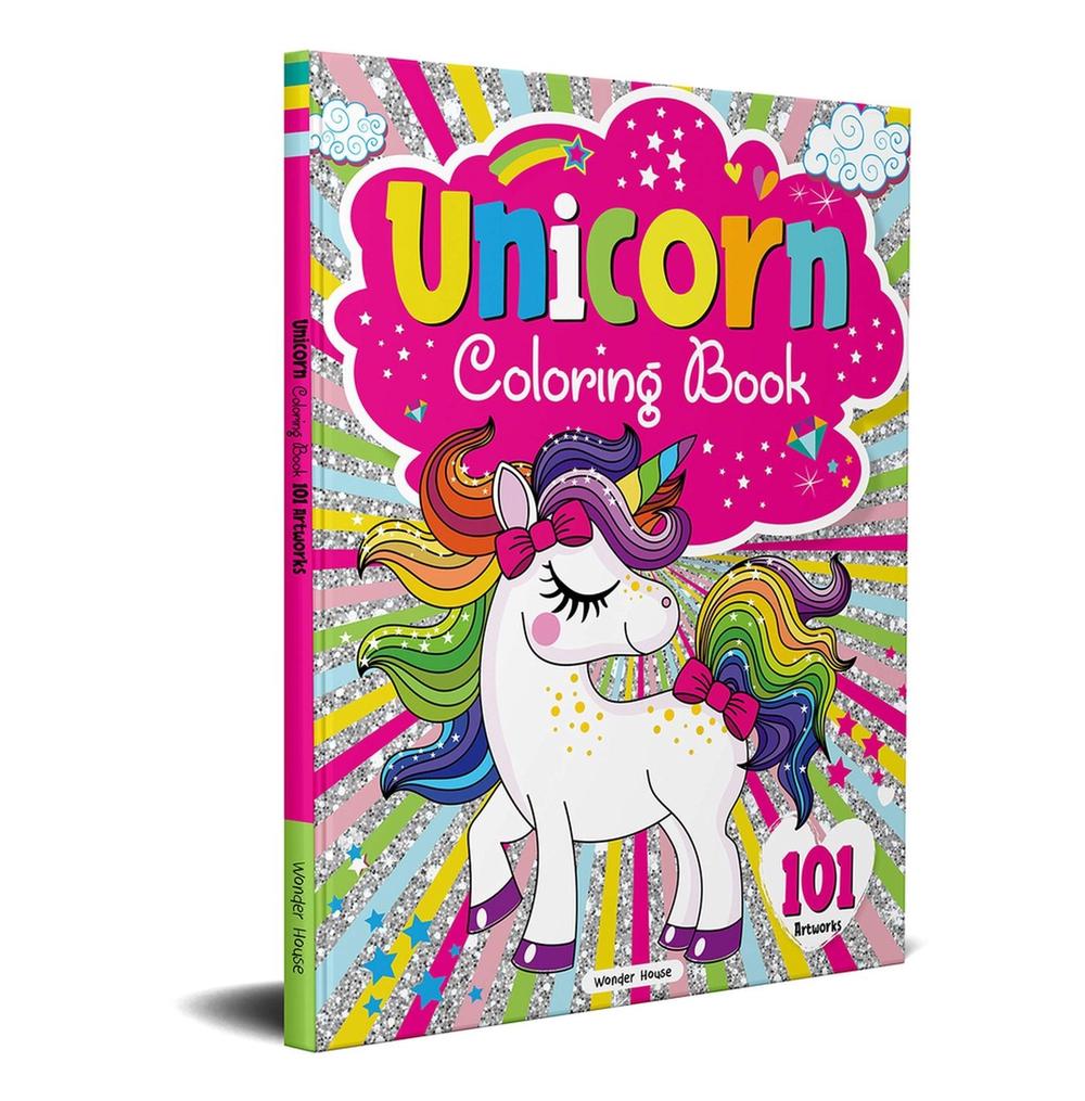 101 Unicorn Colouring Book by Wonder House Books, Paperback ...