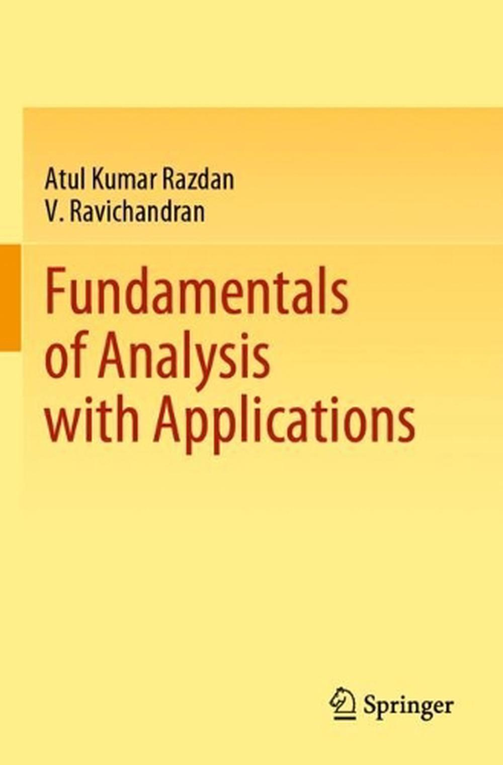 Fundamentals of Analysis with Applications, 9789811683855