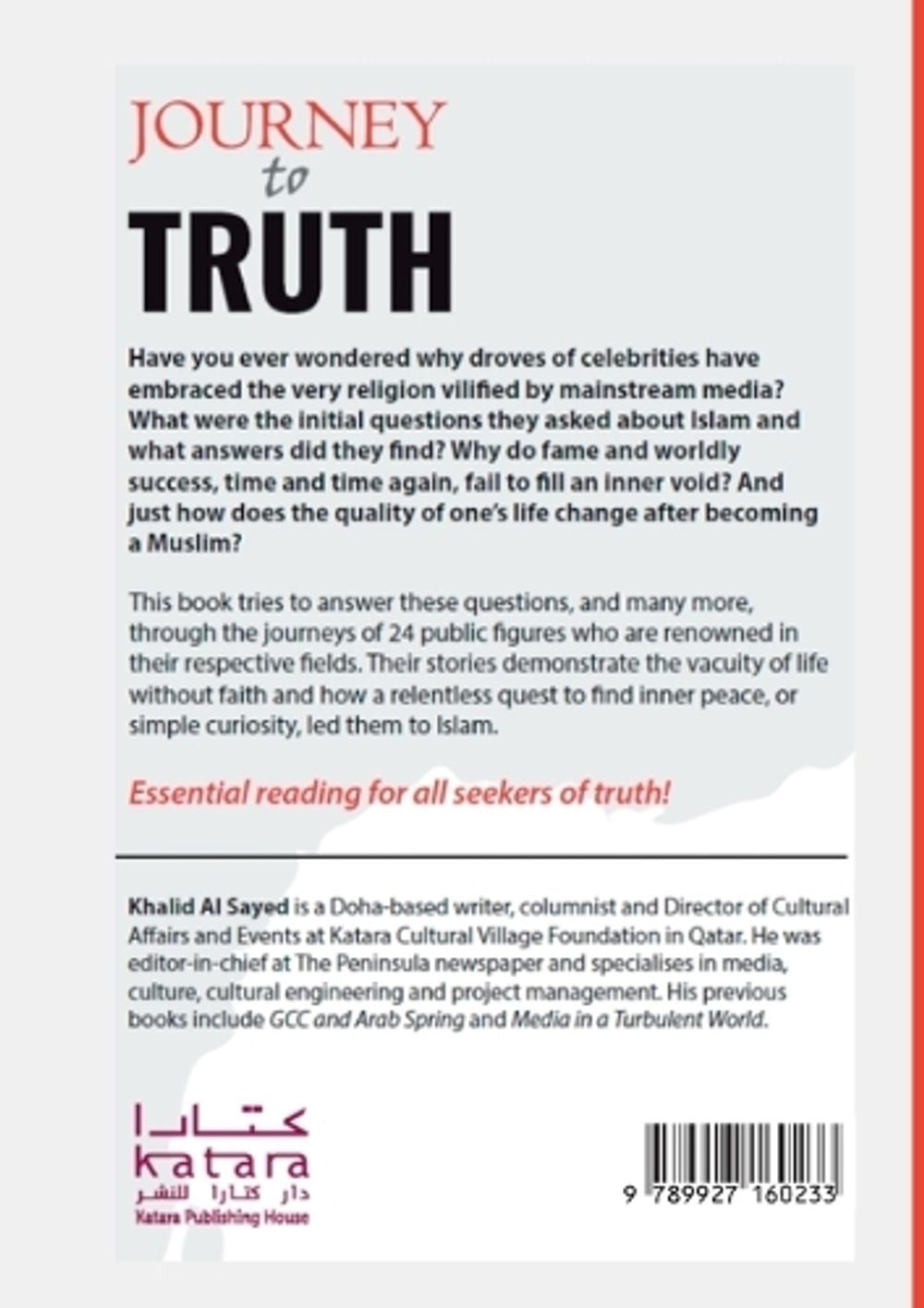 Journey to Truth by Khalid Al Sayed - ISBN: 9789927160233