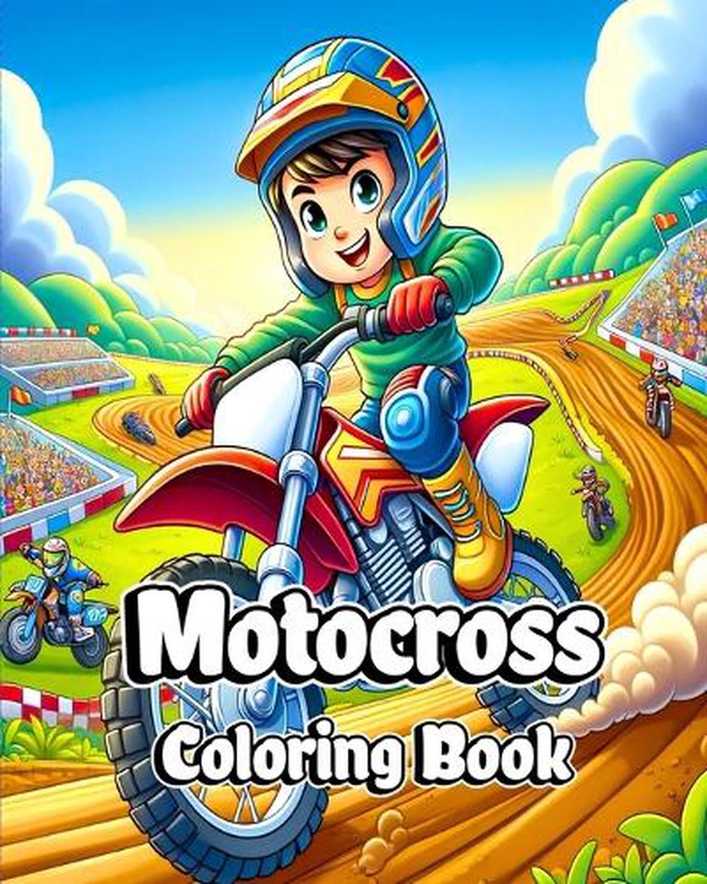 Motocross Coloring Book, 9798210724632