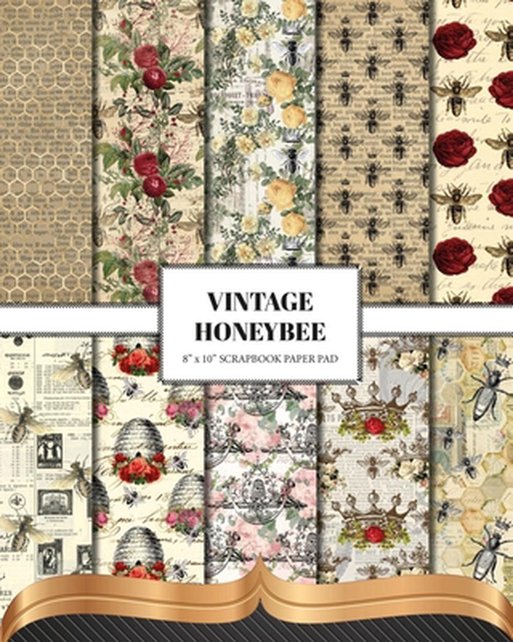 Vintage Honey Bee Scrapbook Paper, 9798211571242