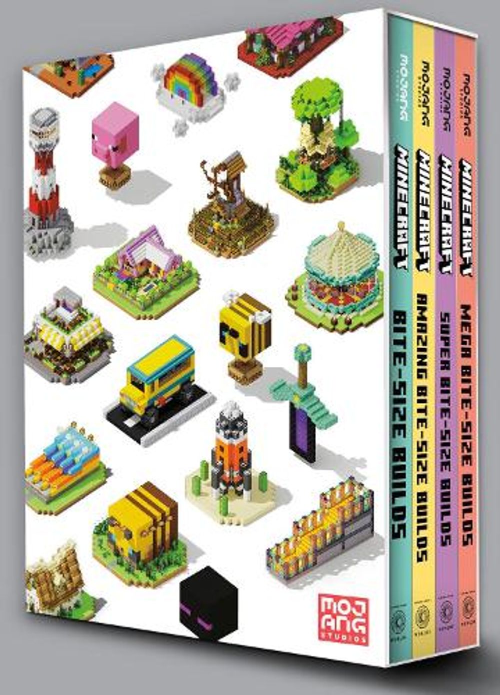 Minecraft: Bite-Size Builds Collection 4-Book Boxed Set by Mojang AB - ISBN: 9798217094516