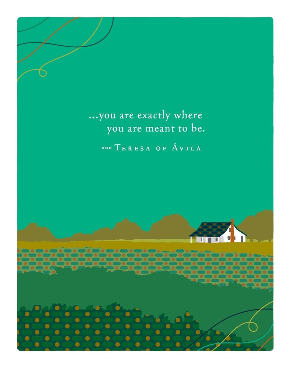 Positively Green Greeting Cards: New Home - You are exactly where you are (Pack of 6) by COMPENDIUM - ISBN: 9798217468522