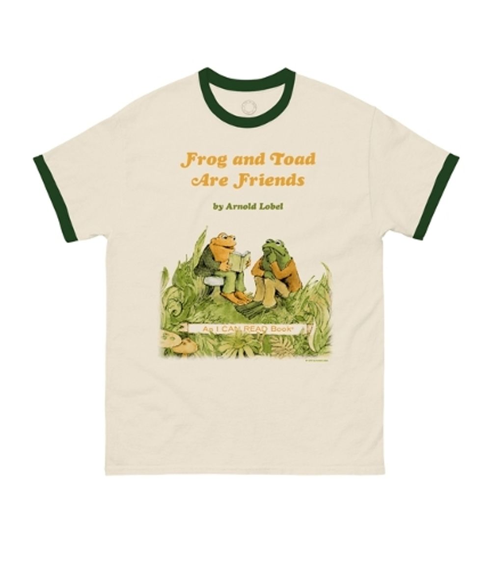 Large Toad Statue Frog and Toad Unisex Ringer T-Shirt Large by Out of Print ...