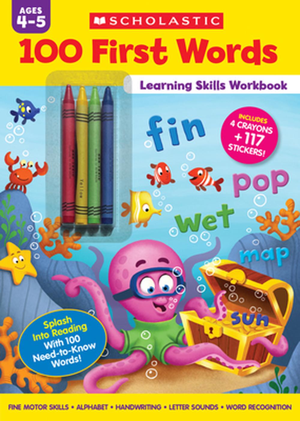 100 First Words Learning Skills Workbook by Scholastic - ISBN: 9798225030780