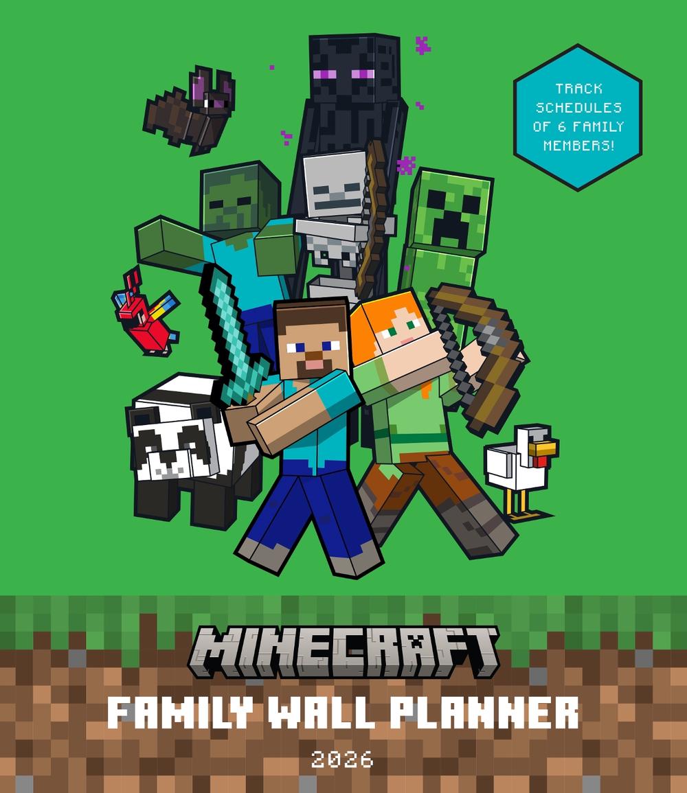 2026 Minecraft Family Wall Planner, 9798337400631
