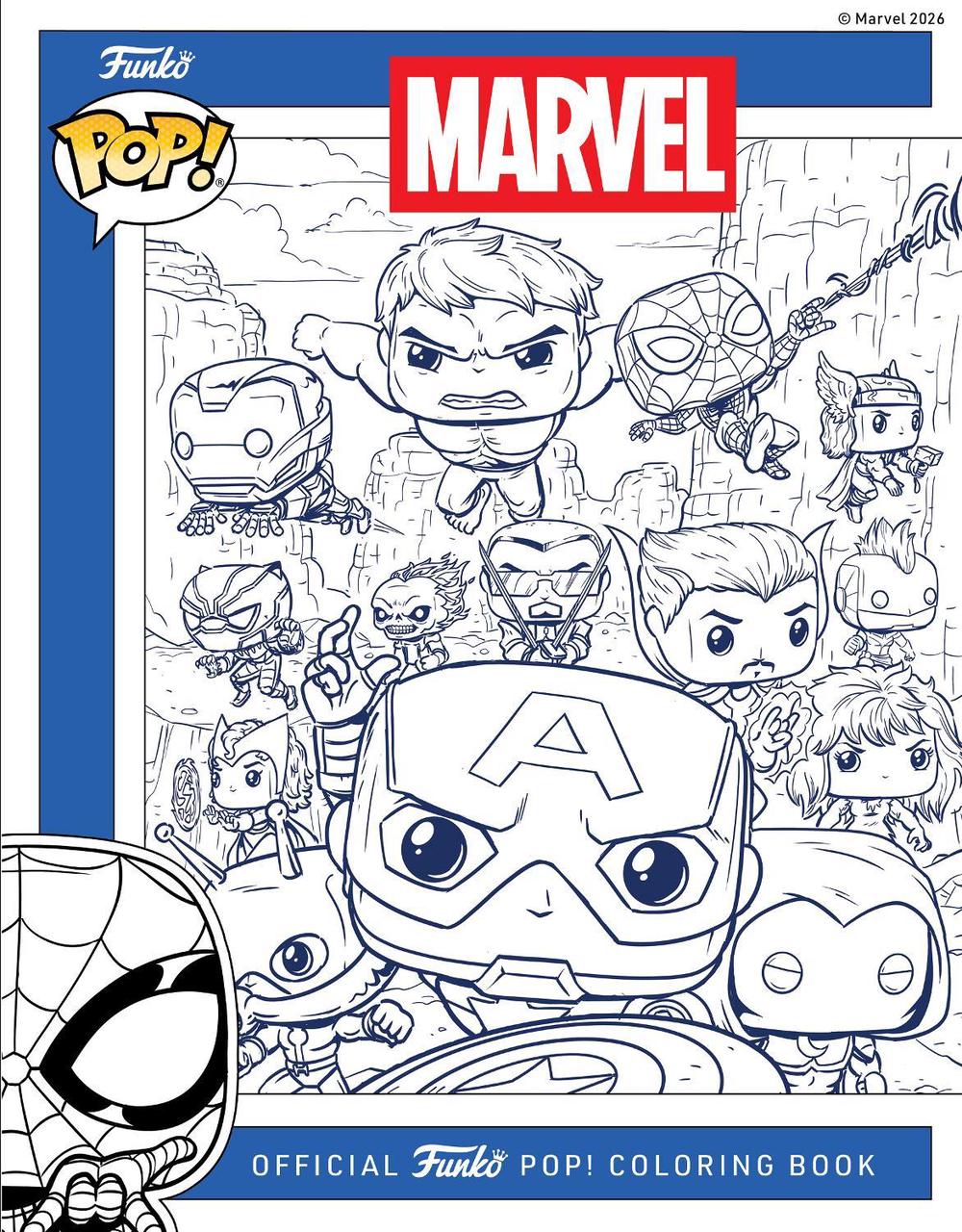 Marvel: The Official Avengers Funko POP! Coloring Book, 9798337400785