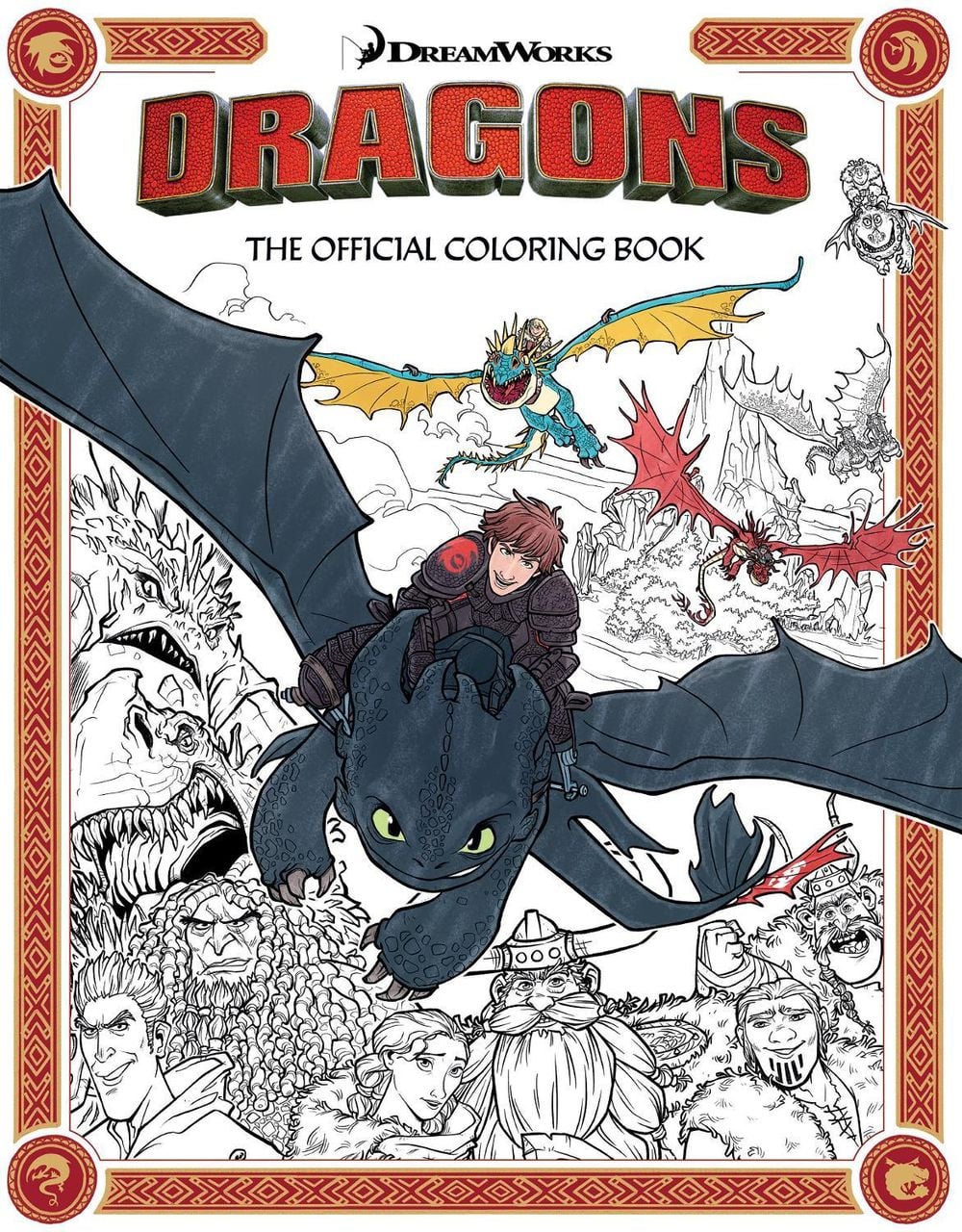 DreamWorks Dragons: The Official Coloring Book by Insight Editions - ISBN: 9798337402079