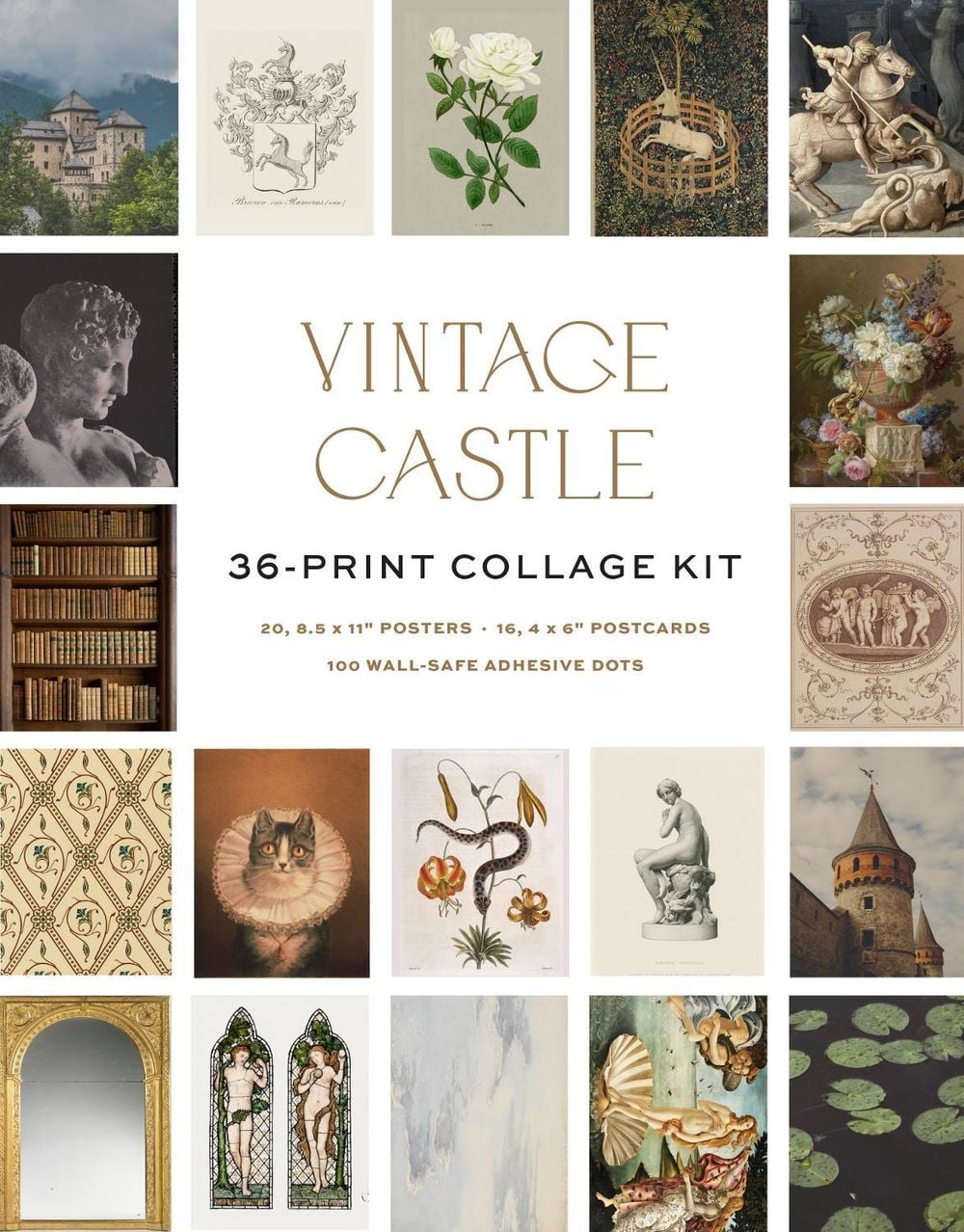 Vintage Castle Wall Collage Kit by Insight Editions - ISBN: 9798337402352