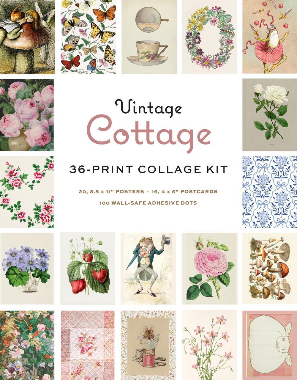 Vintage Cottage Wall Collage Kit by Insight Editions - ISBN: 9798337402369