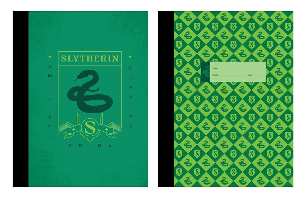 Harry Potter: Slytherin Composition Notebook Set (Set of 2) by Insight Editions - ISBN: 9798337403953