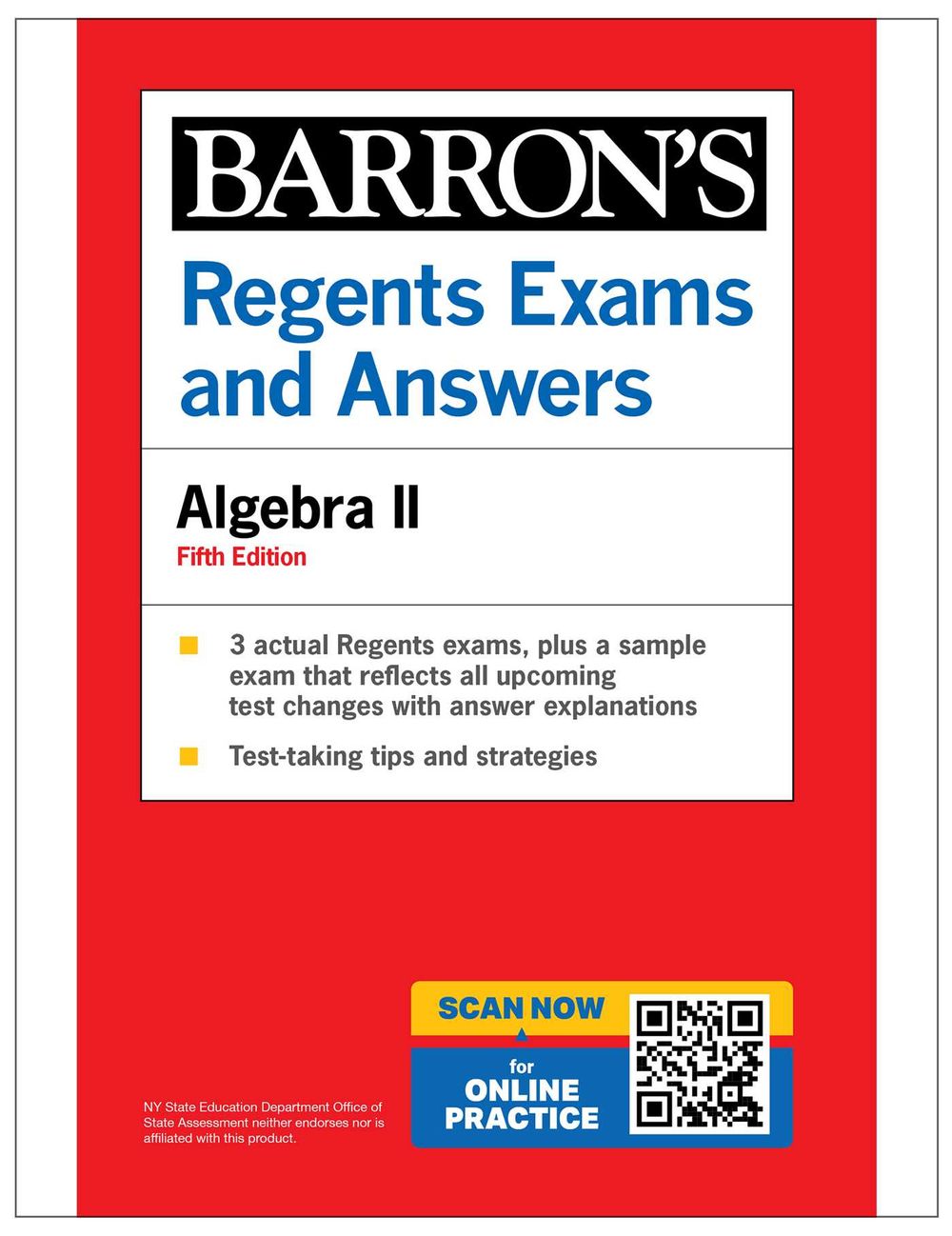 Regents Exams and Answers: Algebra II, Fifth Edition (Barron's New York Regents) by Gary Michael Rubinstein - ISBN: 9798349700316