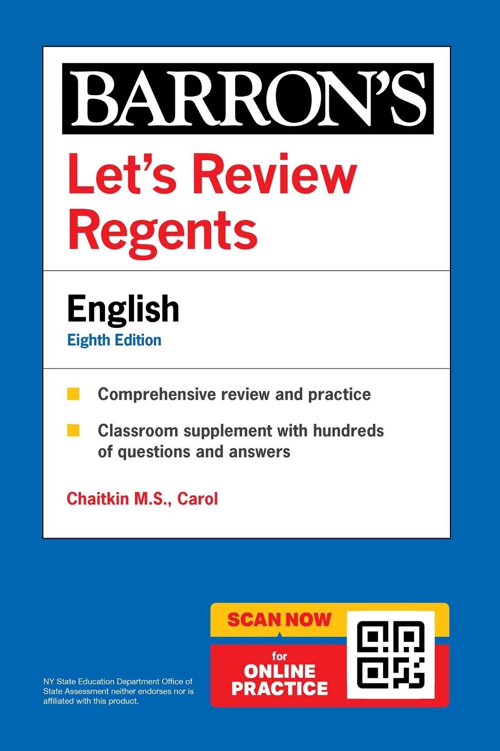 Let's Review Regents: English, Eighth Edition by Carol Chaitkin - ISBN: 9798349703539