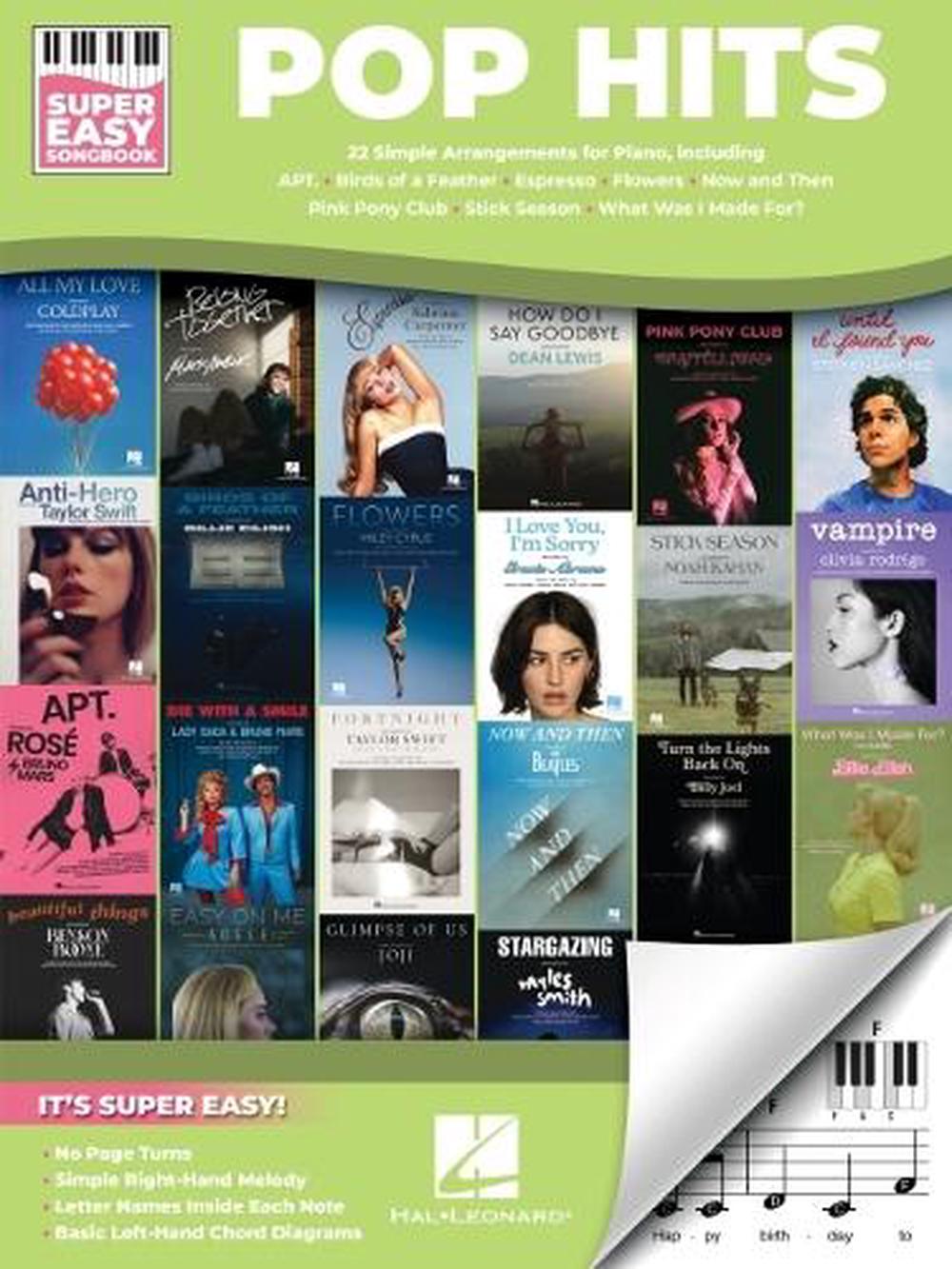 Pop Hits - Super Easy Songbook - ISBN: 9798350153187
