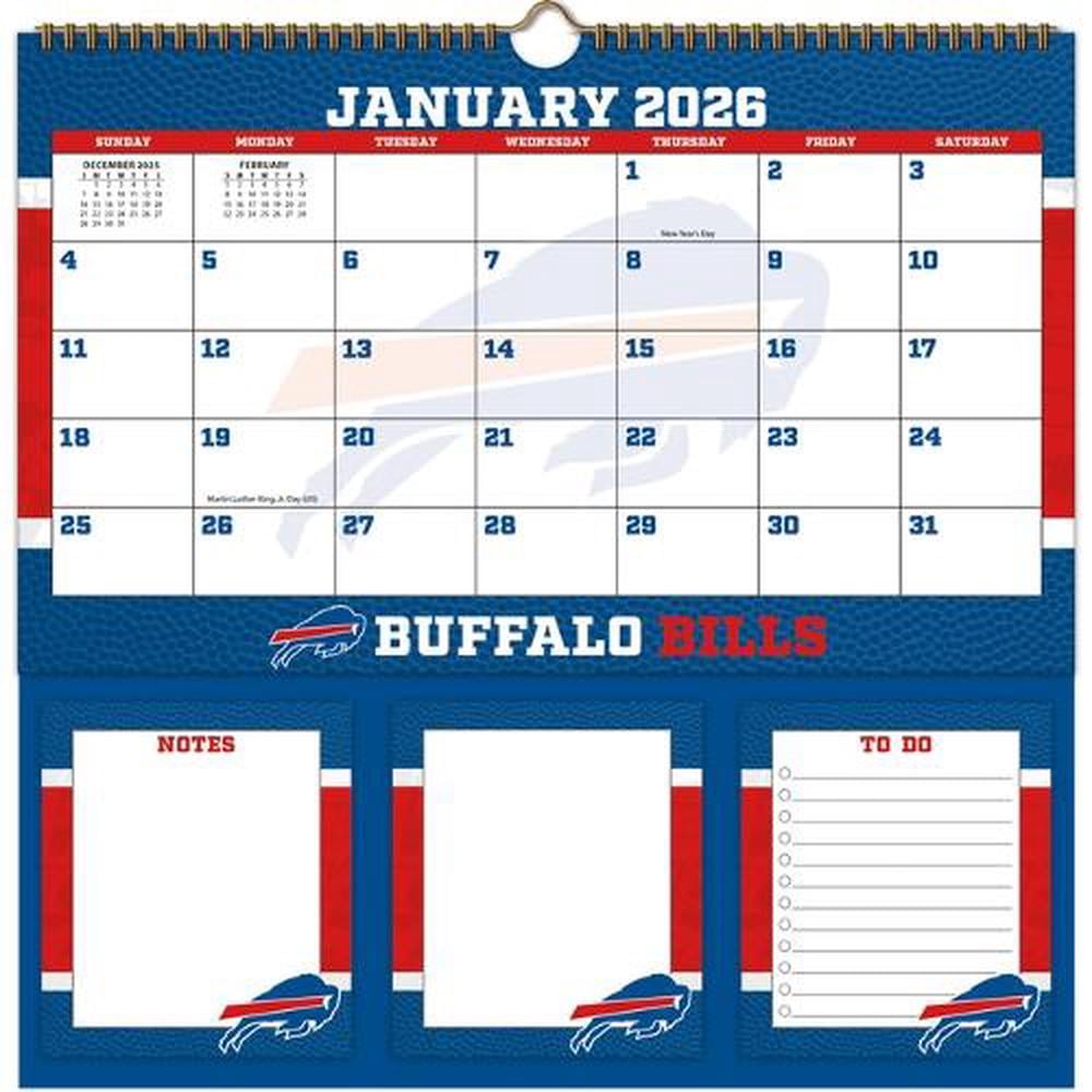Buffalo Bills 2026 Memomate Spiral Calendar by Turner Sports - ISBN: 9798350617078