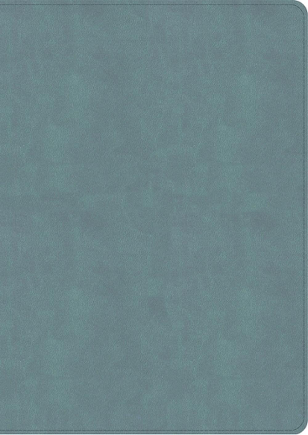 NASB Notetaking Bible, Large Print Edition, Earthen Teal Suedesoft Leathertouch, 9798384504955