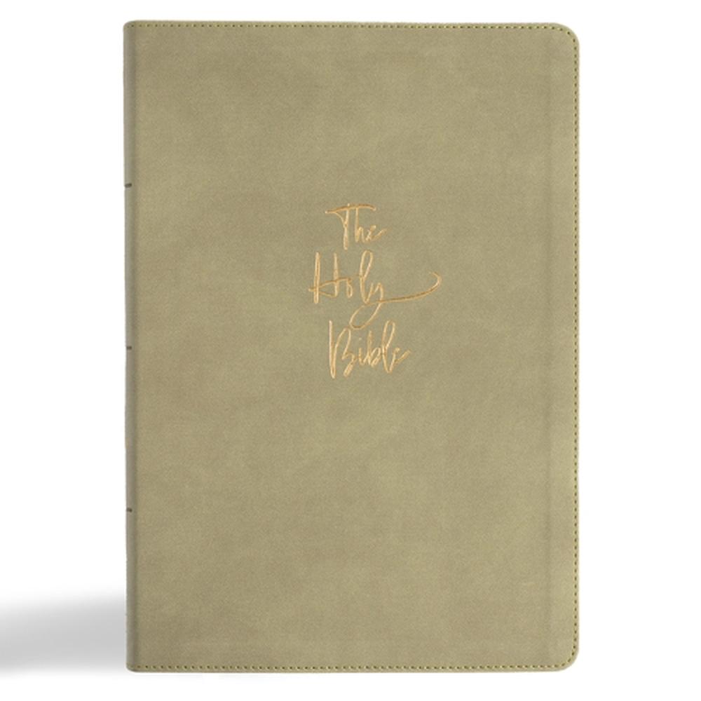 KJV Super Giant Print Reference Bible, Sage Suedesoft Leathertouch, Indexed by Holman Bible Publishers - ISBN: 9798384533627
