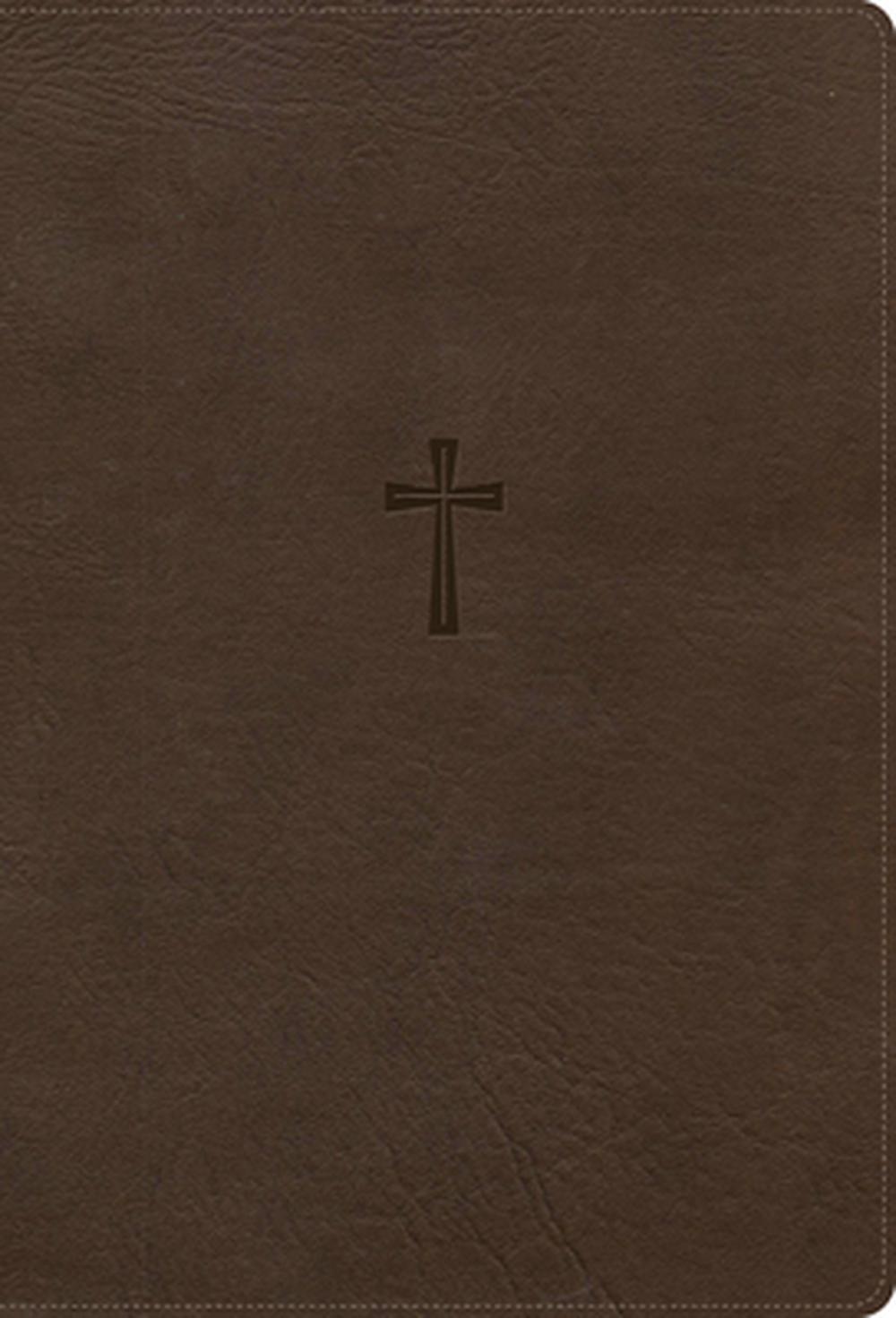 CSB Super Giant Print Reference Bible, Optimal Type, Digital Study Edition, Brown Leathertouch, 9798384546405
