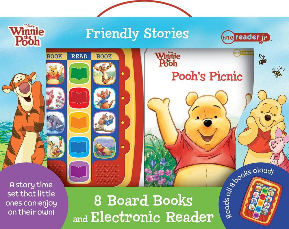 Disney Winnie the Pooh Friendly Stories: Me Reader Jr 8 Board Books and Electronic Reader Sound Book Set, 9798384600510