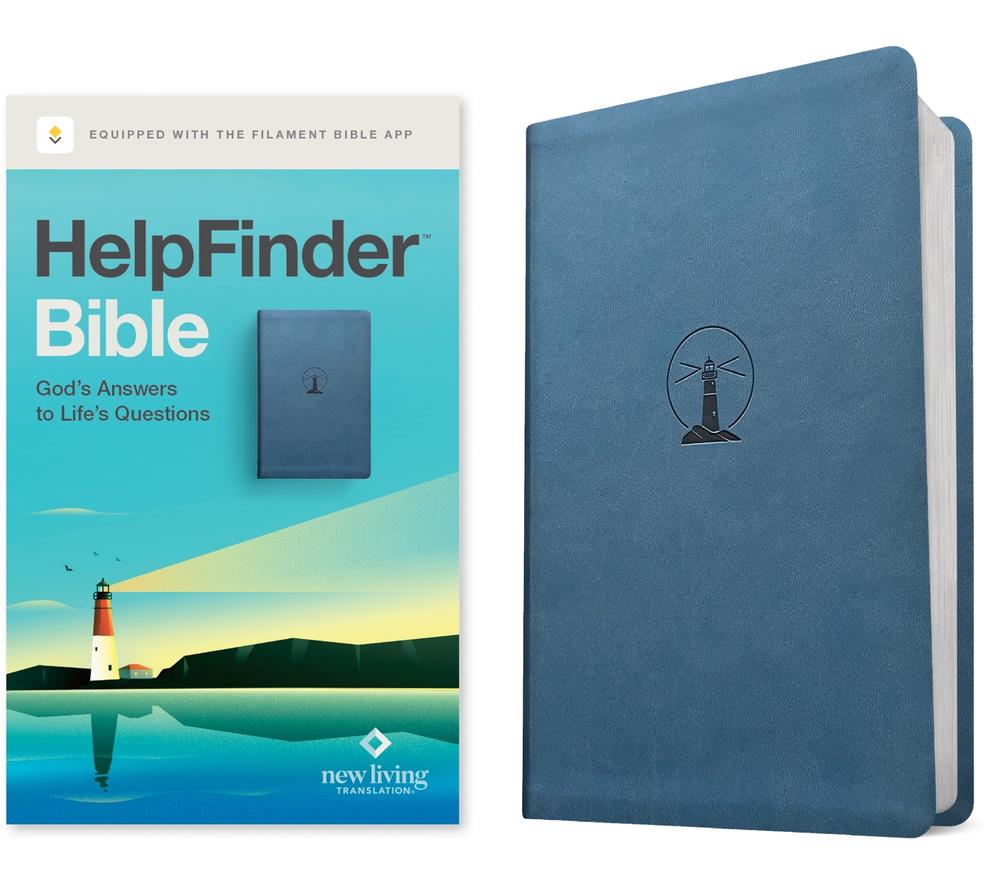 HelpFinder Bible NLT, Filament Enabled (LeatherLike, Harbor Blue, Red Letter), 9798400506970