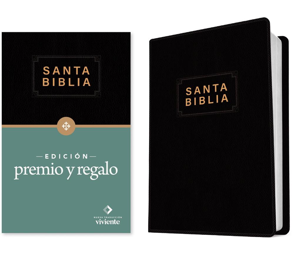 Santa Biblia NTV, Edicion premio y regalo (ViniPiel, Negro, Letra Roja), 9798400510229