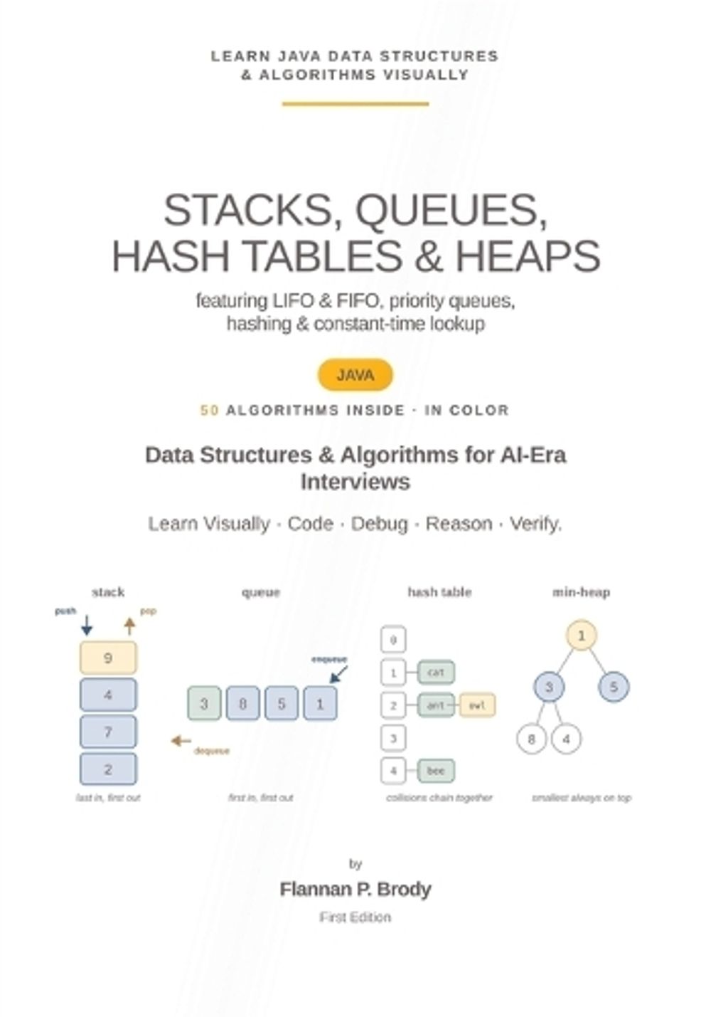 Stacks, Queues, Hash Tables & Heaps - Java Edition by Flannan P. Brody - ISBN: 9798868968402