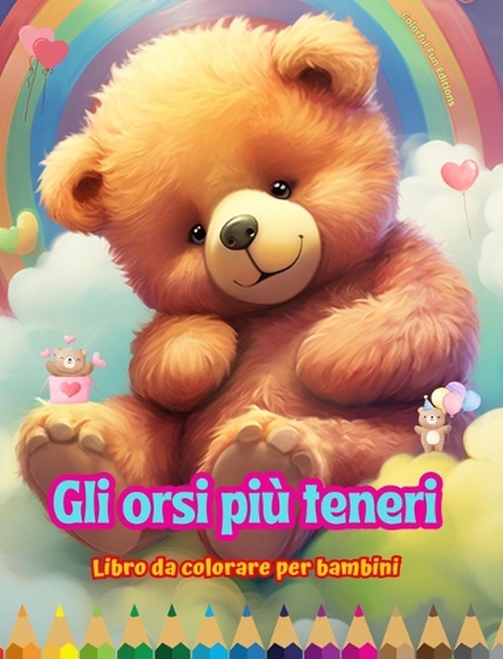 Gli orsi più teneri Libro da colorare per bambini Scene