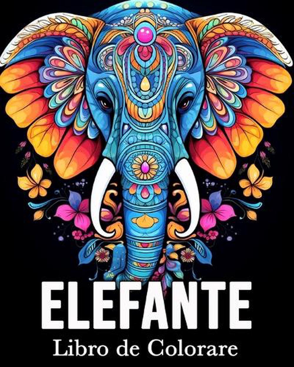 Elefante Libro de Colorear, 9798881396299