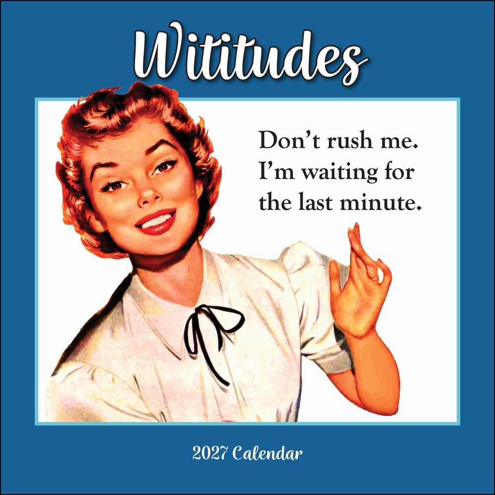 Wititudes 2027 Wall Calendar by Wititudes - ISBN: 9798881607999