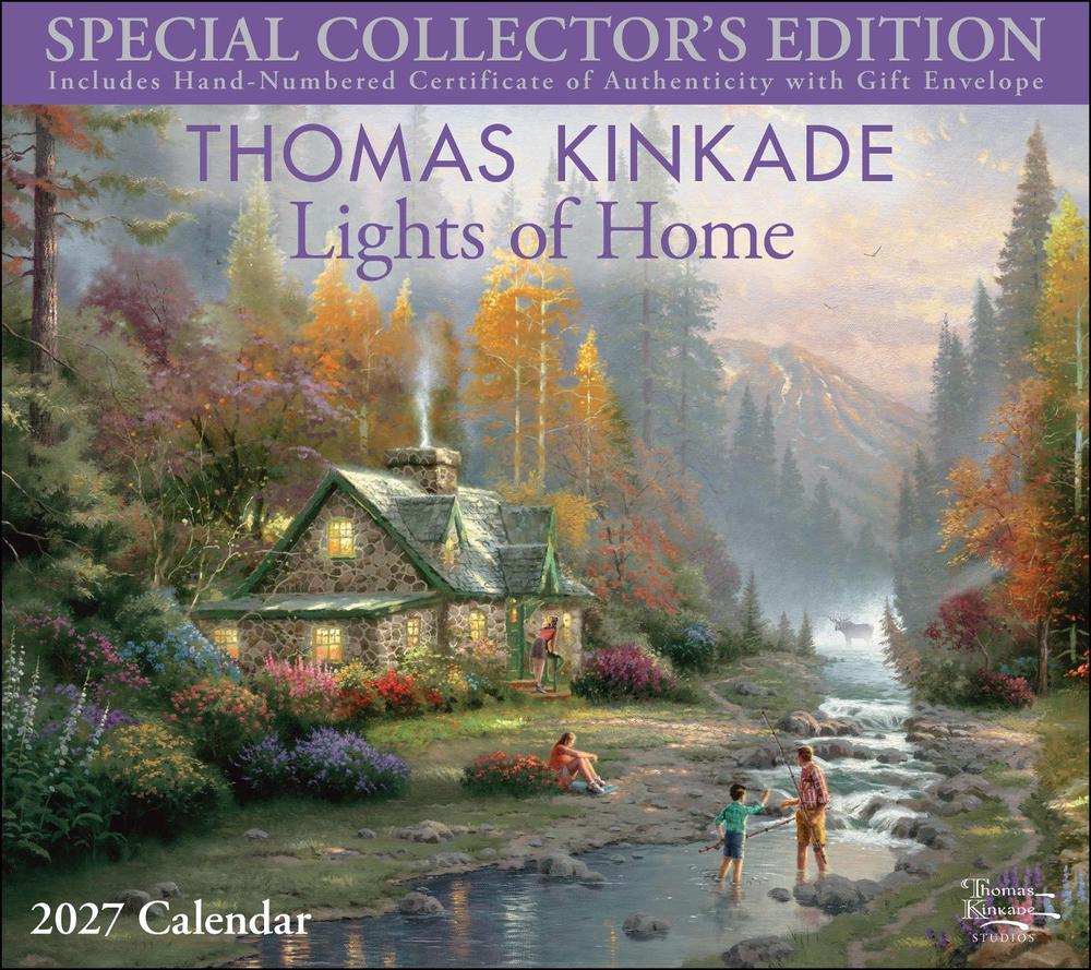 Thomas Kinkade Special Collector's Edition 2027 Deluxe Wall Calendar with Print by Thomas Kinkade - ISBN: 9798881609351