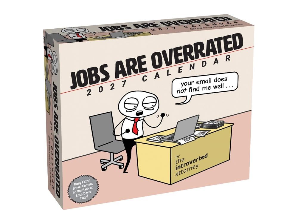 Jobs Are Overrated 2027 Day-to-Day Calendar by The Introverted Attorney - ISBN: 9798881609696