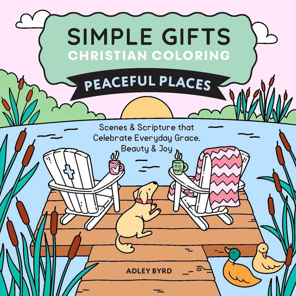 Simple Gifts Christian Coloring: Peaceful Places by Amen Editions - ISBN: 9798881610845