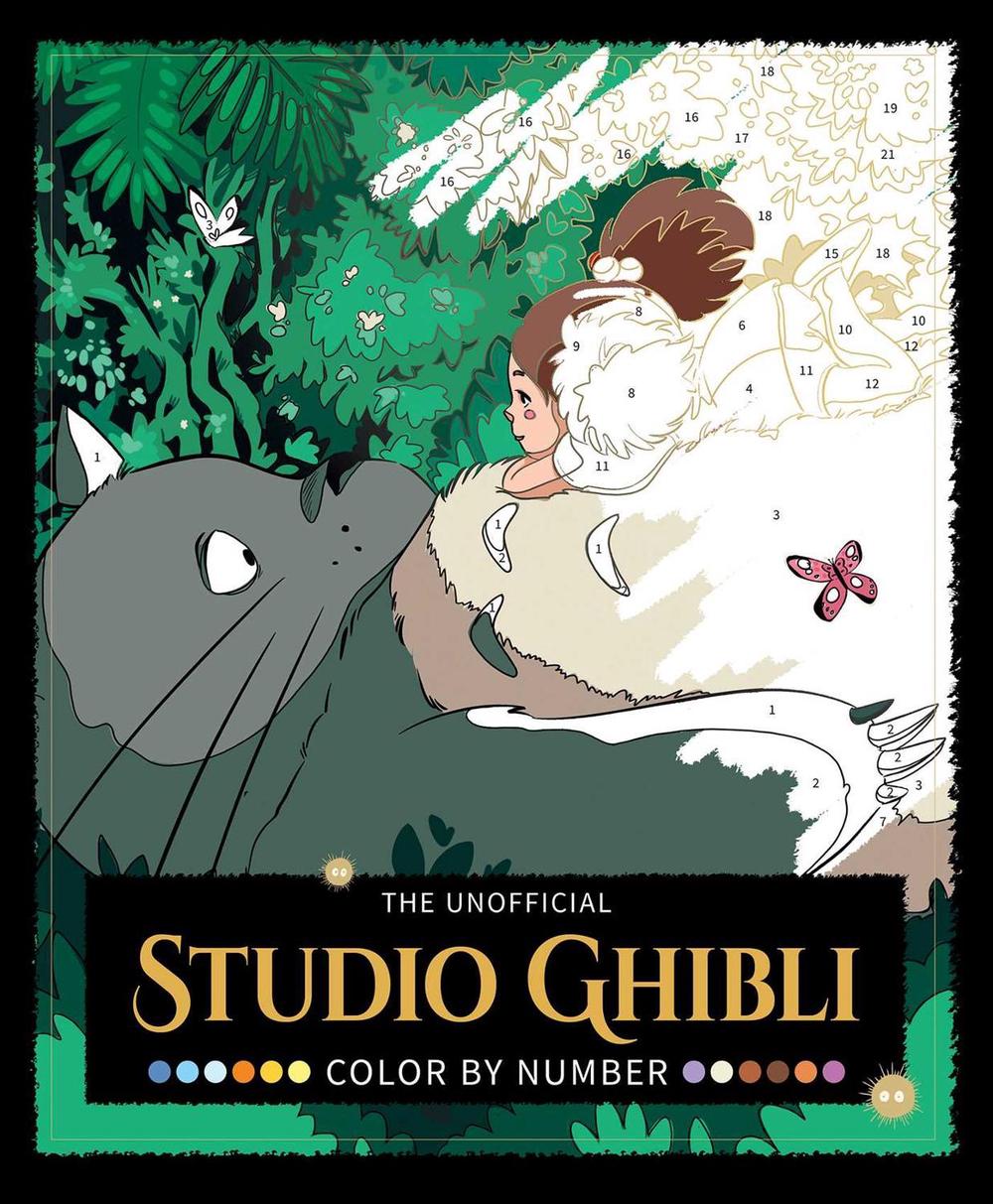 The Unofficial Studio Ghibli Color by Number Book by Lukas Thelin - ISBN: 9798881611989
