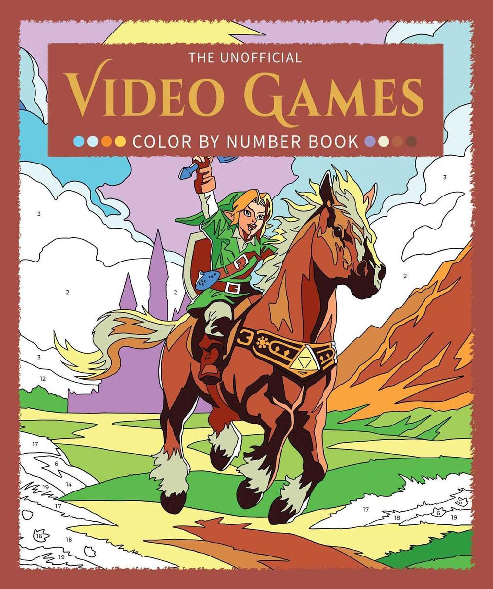 The Unofficial Video Games Color by Number Book by Lukas Thelin - ISBN: 9798881612009