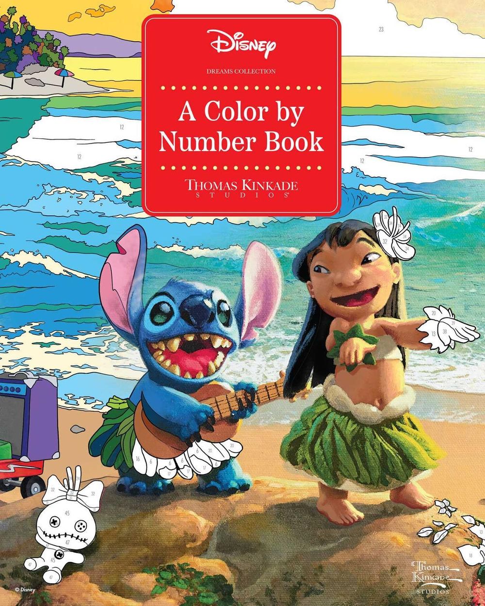 Disney Dreams Collection Thomas Kinkade Studios A Color by Number Book by Thomas Kinkade Studios - ISBN: 9798881612306
