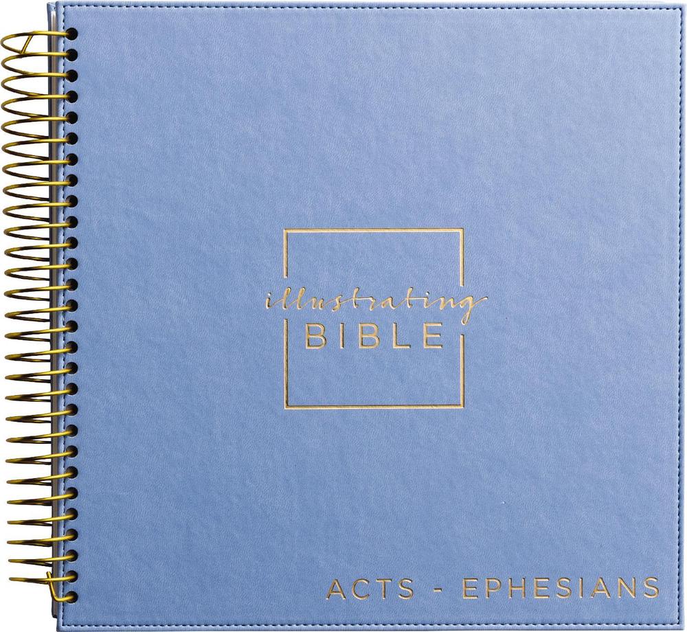 NIV, Spiral-bound Illustrating Bible: Acts – Ephesians, Softcover Spiral, Blue, 9798886028690