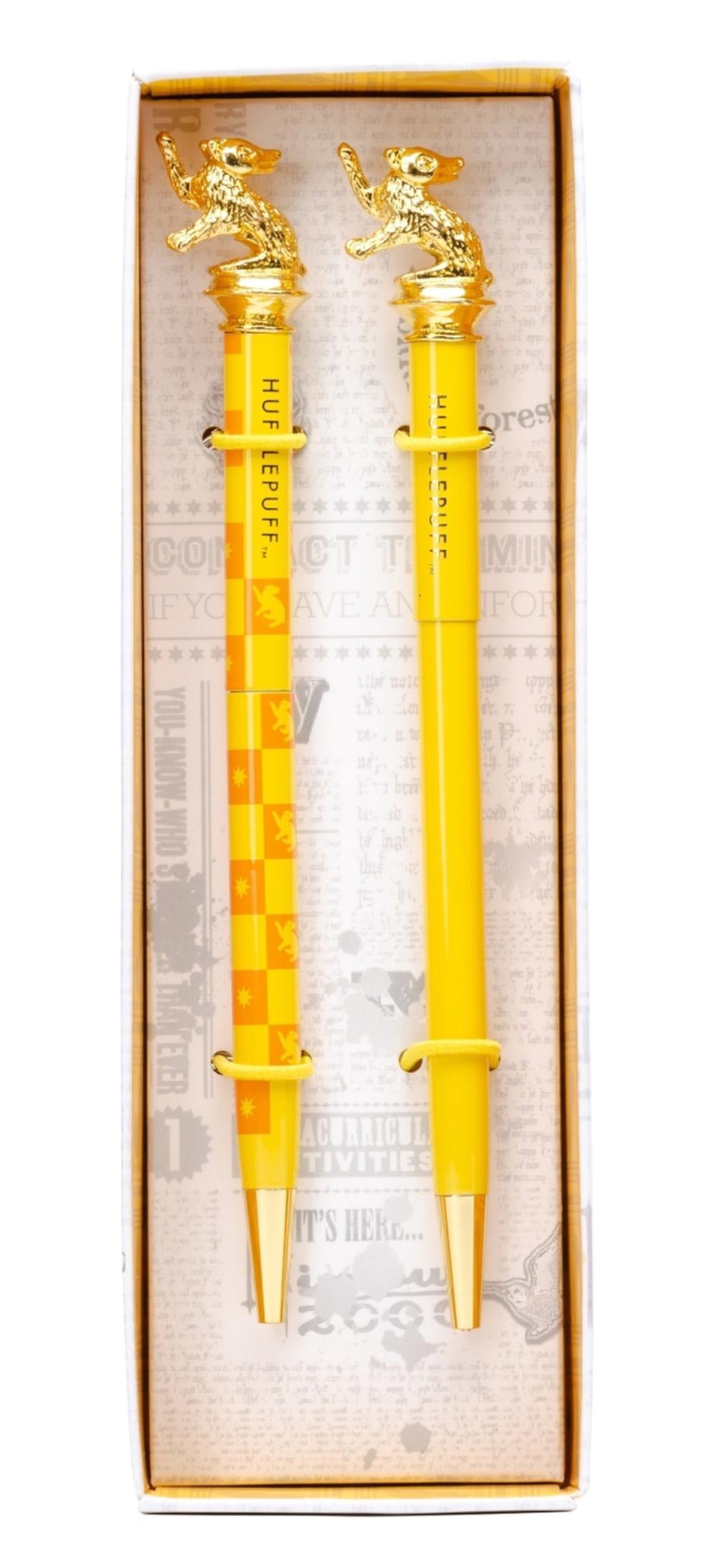 Harry Potter Hufflepuff Plaid Sigil Pencil Pen...