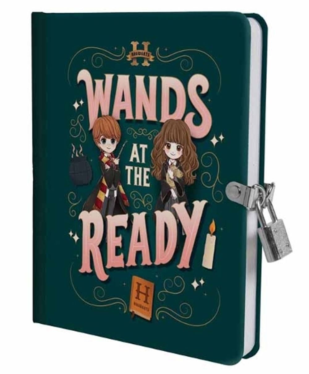 Harry Potter: Wands at the Ready Lock & Key Diary by Insight Editions - ISBN: 9798886633832