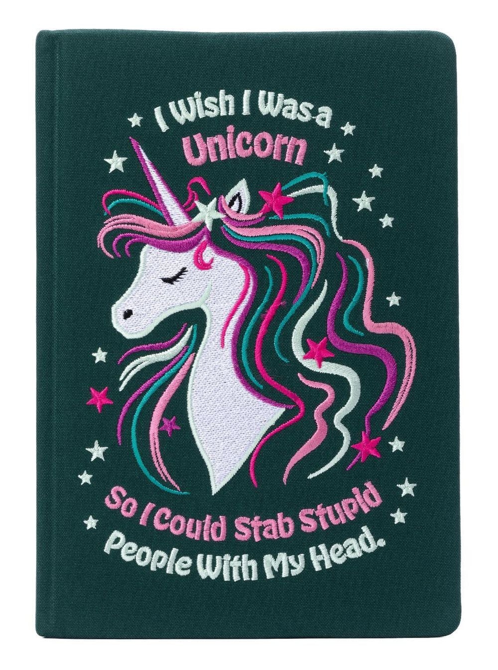 Insight Editions I Wish I Was A Unicorn Embroidered Journal by Insight Editions - ISBN: 9798886634822