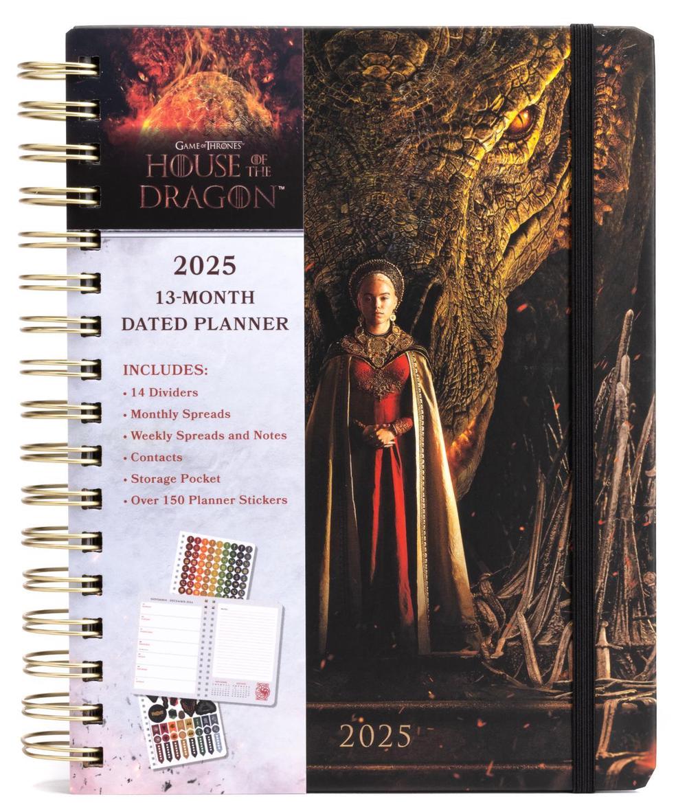 2025 House of the Dragon 13-Month Weekly Planner by Insights - ISBN: 9798886637120